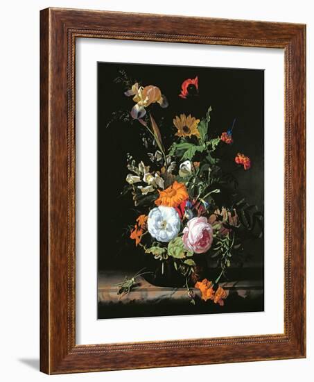 Still Life of Summer Flowers-Rachel Ruysch-Framed Giclee Print