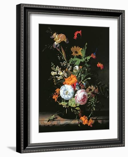 Still Life of Summer Flowers-Rachel Ruysch-Framed Giclee Print