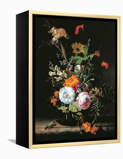 Still Life of Summer Flowers-Rachel Ruysch-Framed Premier Image Canvas