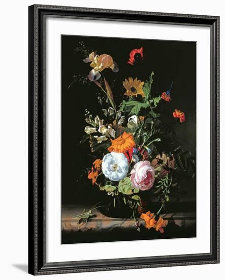 Still Life of Summer Flowers-Rachel Ruysch-Framed Giclee Print