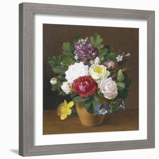 Still Life of Summer Flowers-Otto Didrik Ottesen-Framed Giclee Print