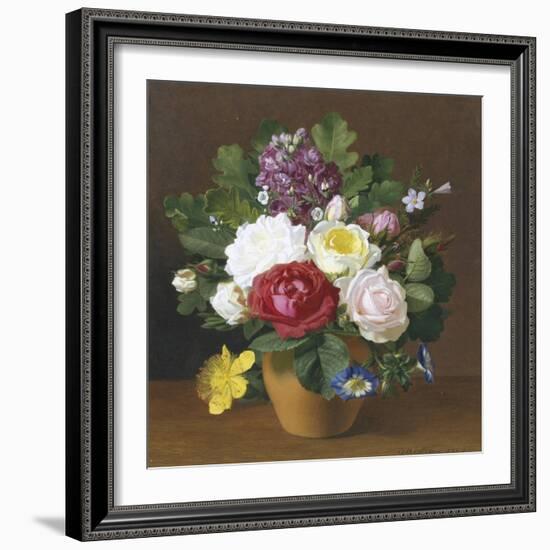 Still Life of Summer Flowers-Otto Didrik Ottesen-Framed Giclee Print