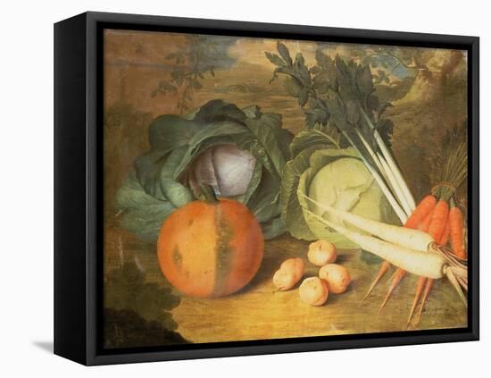 Still Life of Vegetables-Leopoldo Metlicovitz-Framed Premier Image Canvas