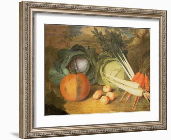 Still Life of Vegetables-Leopoldo Metlicovitz-Framed Giclee Print