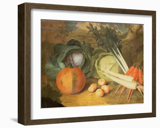 Still Life of Vegetables-Leopoldo Metlicovitz-Framed Giclee Print