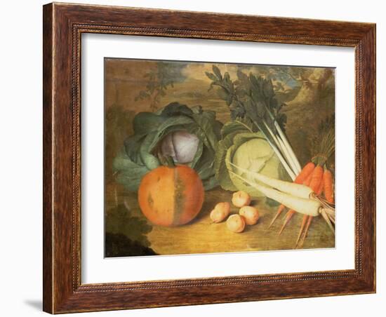 Still Life of Vegetables-Leopoldo Metlicovitz-Framed Giclee Print