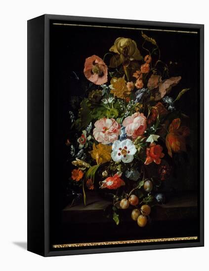 Still Life (Oil on Canvas, 1703)-Rachel Ruysch-Framed Premier Image Canvas