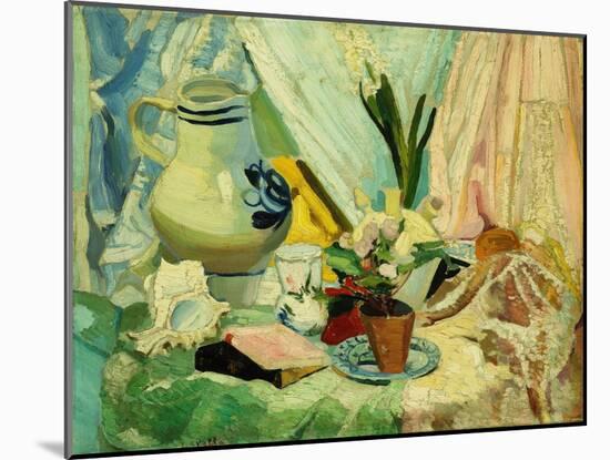 Still Life, (Oil on Canvas)-Joseph Stella-Mounted Giclee Print