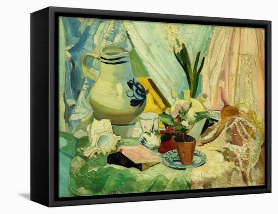 Still Life, (Oil on Canvas)-Joseph Stella-Framed Premier Image Canvas