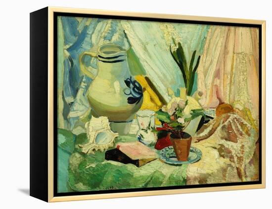 Still Life, (Oil on Canvas)-Joseph Stella-Framed Premier Image Canvas