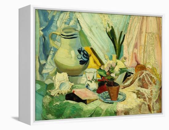 Still Life, (Oil on Canvas)-Joseph Stella-Framed Premier Image Canvas