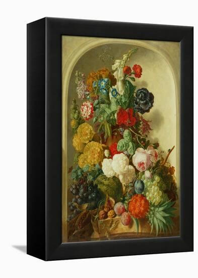 Still Life (Oil on Panel)-Jan van Os-Framed Premier Image Canvas
