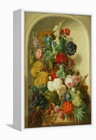 Still Life (Oil on Panel)-Jan van Os-Framed Premier Image Canvas