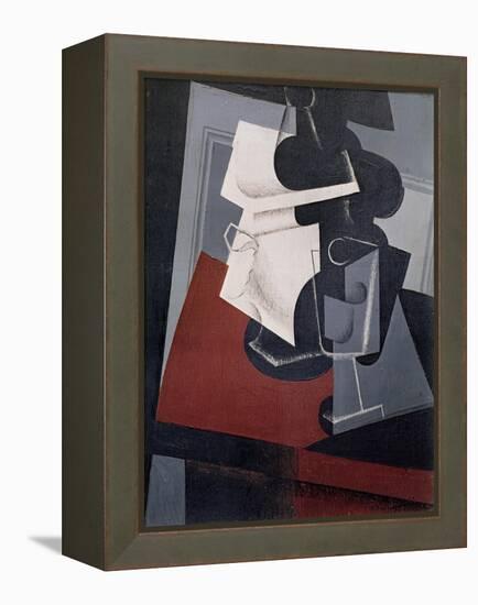 Still Life on a Table, 1916 (Oil on Canvas)-Juan Gris-Framed Premier Image Canvas