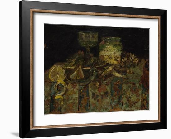 Still Life: Oysters, Fish, C. 1880-Adolphe-Thomas-Joseph Monticelli-Framed Giclee Print