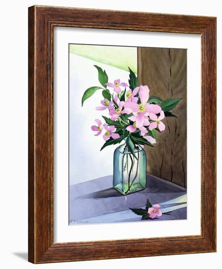 Still Life Pink Clematis-Christopher Ryland-Framed Giclee Print