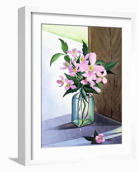 Still Life Pink Clematis-Christopher Ryland-Framed Giclee Print