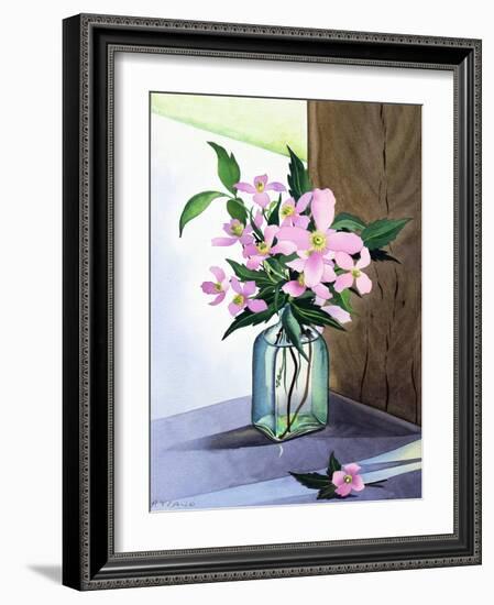 Still Life Pink Clematis-Christopher Ryland-Framed Giclee Print