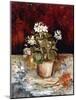 Still-Life Pot of Geraniums, 1886-Vincent van Gogh-Mounted Giclee Print