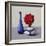 Still Life Red Rose, 2019 (Watercolour on Paper)-Christopher Ryland-Framed Giclee Print