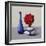 Still Life Red Rose, 2019 (Watercolour on Paper)-Christopher Ryland-Framed Giclee Print