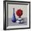 Still Life Red Rose, 2019 (Watercolour on Paper)-Christopher Ryland-Framed Giclee Print