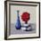 Still Life Red Rose, 2019 (Watercolour on Paper)-Christopher Ryland-Framed Giclee Print