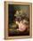 Still Life, Roses, Fruit and Bird's Nest-Edward Ladell-Framed Premier Image Canvas