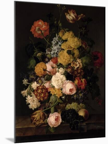 Still Life - Roses, Tulips and Other Flowers-Petter-Mounted Giclee Print