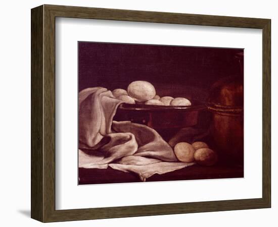 Still Life Showing Brie Cheese-Francois Bonvin-Framed Giclee Print