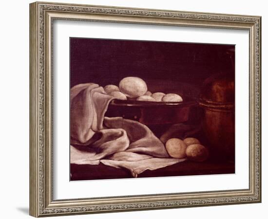 Still Life Showing Brie Cheese-Francois Bonvin-Framed Giclee Print