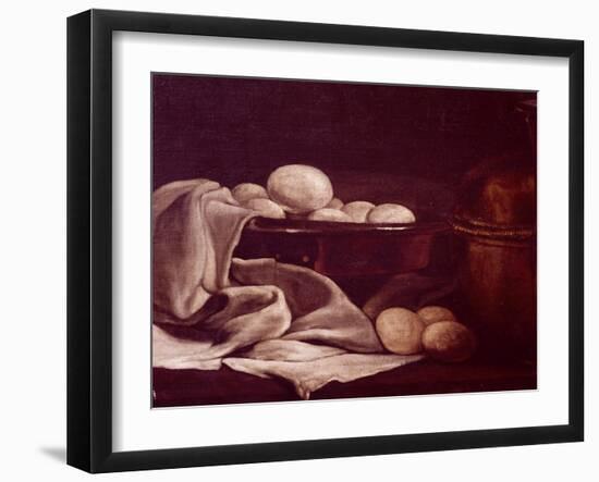 Still Life Showing Brie Cheese-Francois Bonvin-Framed Giclee Print