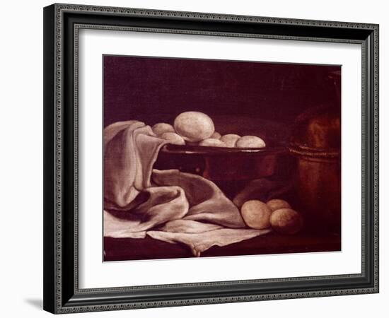 Still Life Showing Brie Cheese-Francois Bonvin-Framed Giclee Print