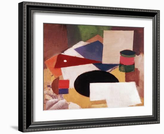 Still Life, Square on a White Background with a Black Disc-Roger de La Fresnaye-Framed Giclee Print