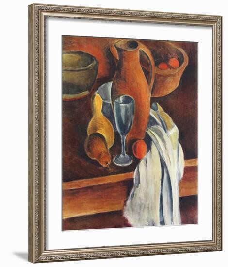 Still Life (Stone Jug, White Serviette and Fruit)-Andre Derain-Framed Collectable Print