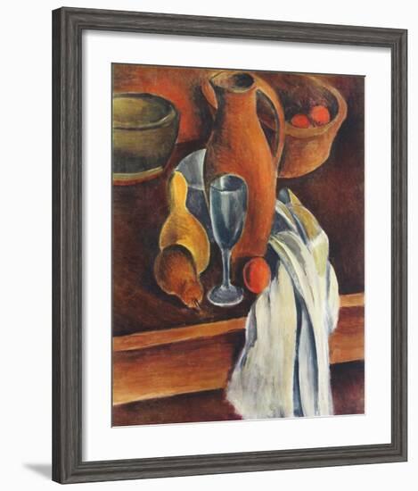 Still Life (Stone Jug, White Serviette and Fruit)-Andre Derain-Framed Collectable Print