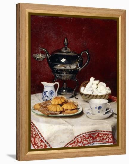 Still Life: Tasteful Tea, 1897-Albert Anker-Framed Premier Image Canvas