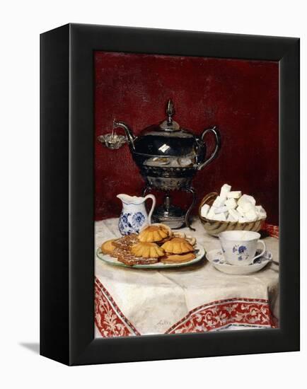 Still Life: Tasteful Tea, 1897-Albert Anker-Framed Premier Image Canvas
