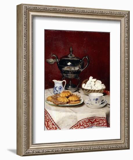 Still Life: Tasteful Tea, 1897-Albert Anker-Framed Giclee Print