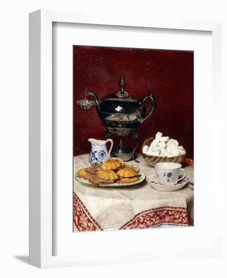 Still Life: Tasteful Tea, 1897-Albert Anker-Framed Giclee Print