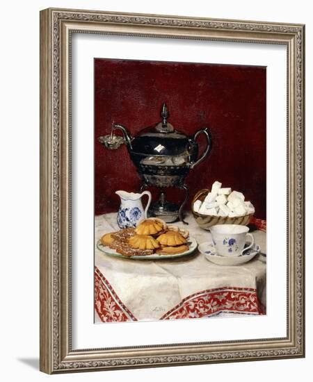 Still Life: Tasteful Tea, 1897-Albert Anker-Framed Giclee Print