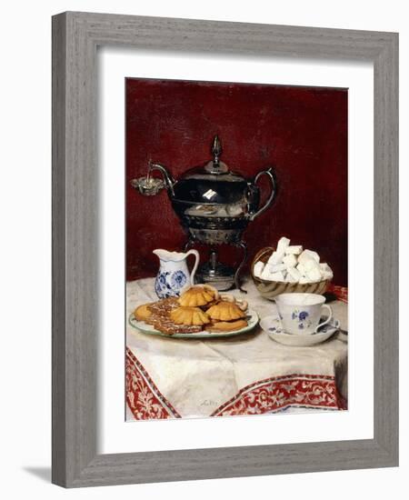 Still Life: Tasteful Tea, 1897-Albert Anker-Framed Giclee Print