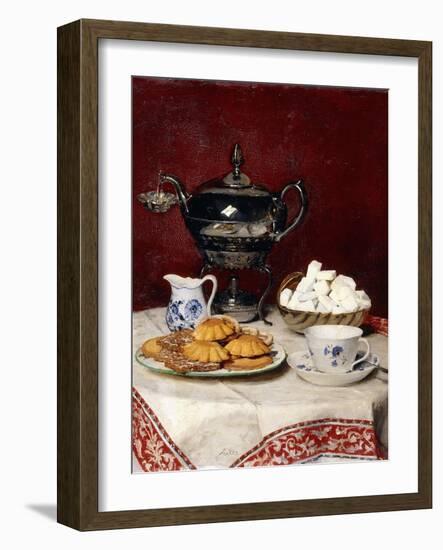 Still Life: Tasteful Tea, 1897-Albert Anker-Framed Giclee Print