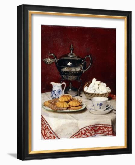 Still Life: Tasteful Tea, 1897-Albert Anker-Framed Giclee Print