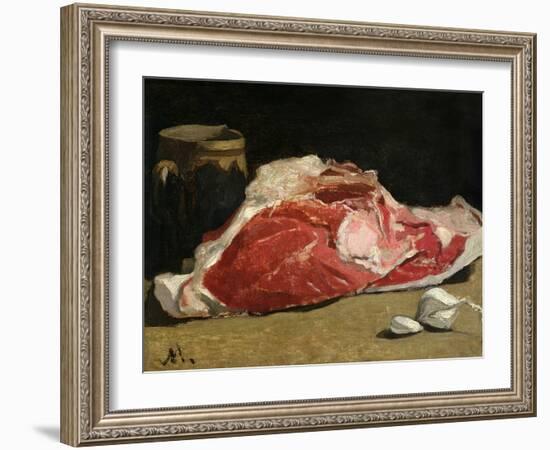 Still Life, the Joint of Meat, 1864-Claude Monet-Framed Giclee Print