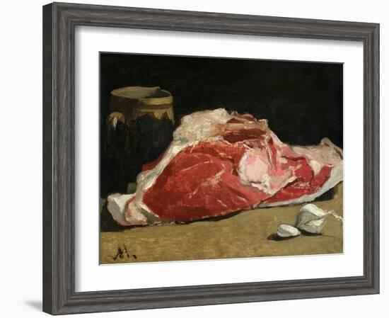 Still Life, the Joint of Meat, 1864-Claude Monet-Framed Giclee Print