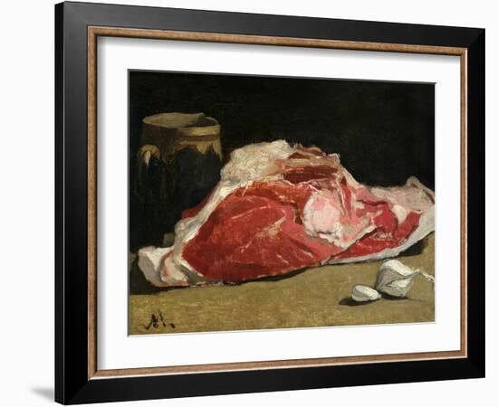 Still Life, the Joint of Meat, 1864-Claude Monet-Framed Giclee Print