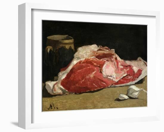 Still Life, the Joint of Meat, 1864-Claude Monet-Framed Giclee Print