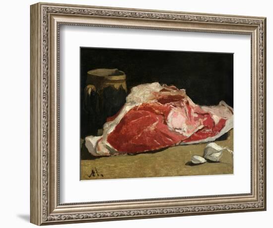 Still Life, the Joint of Meat, 1864-Claude Monet-Framed Giclee Print