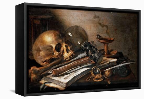 Still Life, Vanity, 1656 (Oil on Wood)-Pieter Claesz-Framed Premier Image Canvas